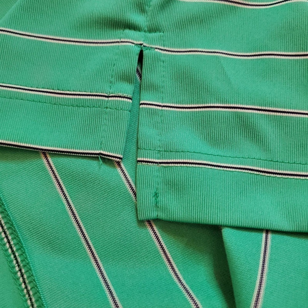 Donald Ross 1/4 Buttoned Up Collared Golf Polo Tee Shirt Green Men's Size XL - Picture 7 of 8